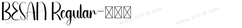 BESAN Regular字体转换